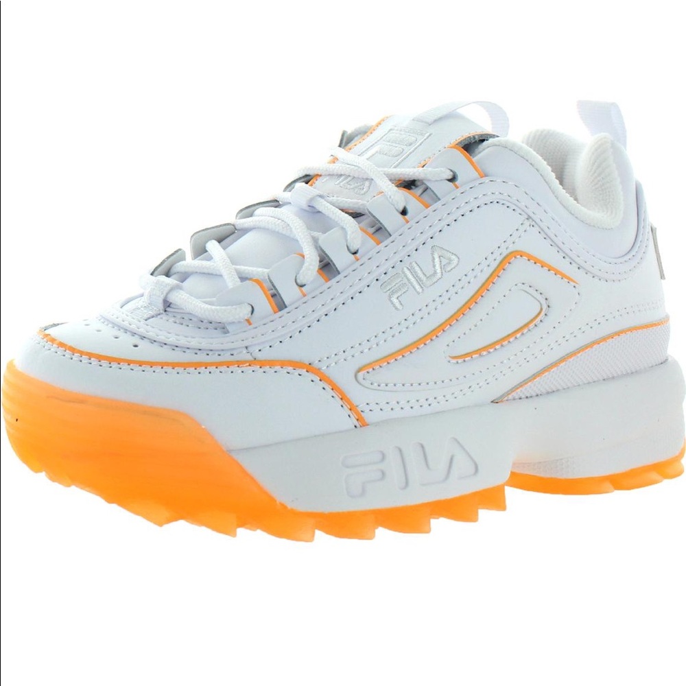 Fila Disruptor II Ice White and Orange